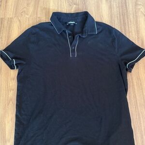 ✨3 for $10 Express Men's Black Polo Shirt with White Trim